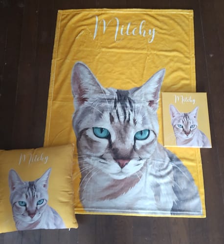 Customer photo review of Petcanva©オーダーメイド クッション