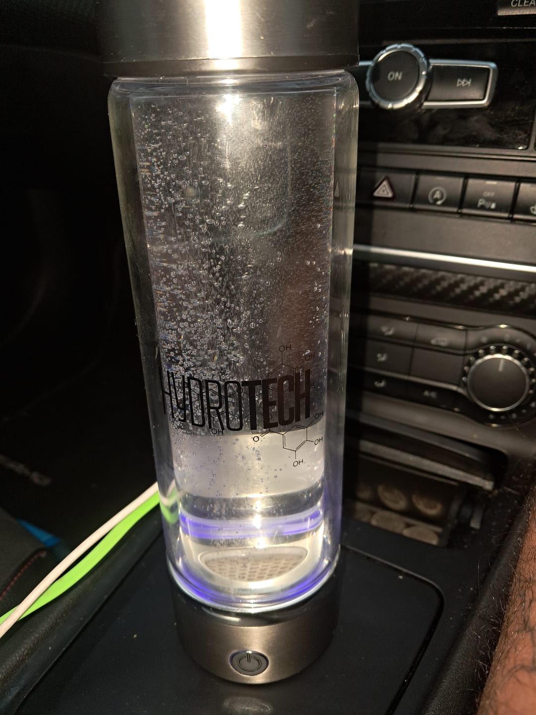 Customer photo review of Hydrogen Water Bottle