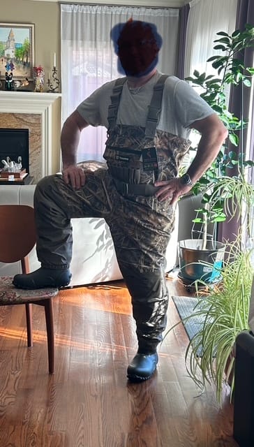 Customer photo review of Tidewe AquaWade Duck Hunting Waders (Breathable) - Men's Chest Waders with Insulated Boots