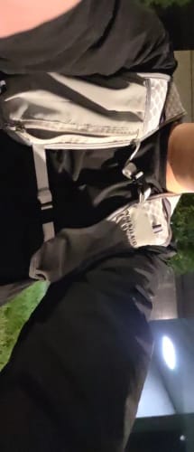 Customer photo review of HydraStride™ Reflective Running Vest – Lightweight Hydration Chest Pack with Bottle Storage