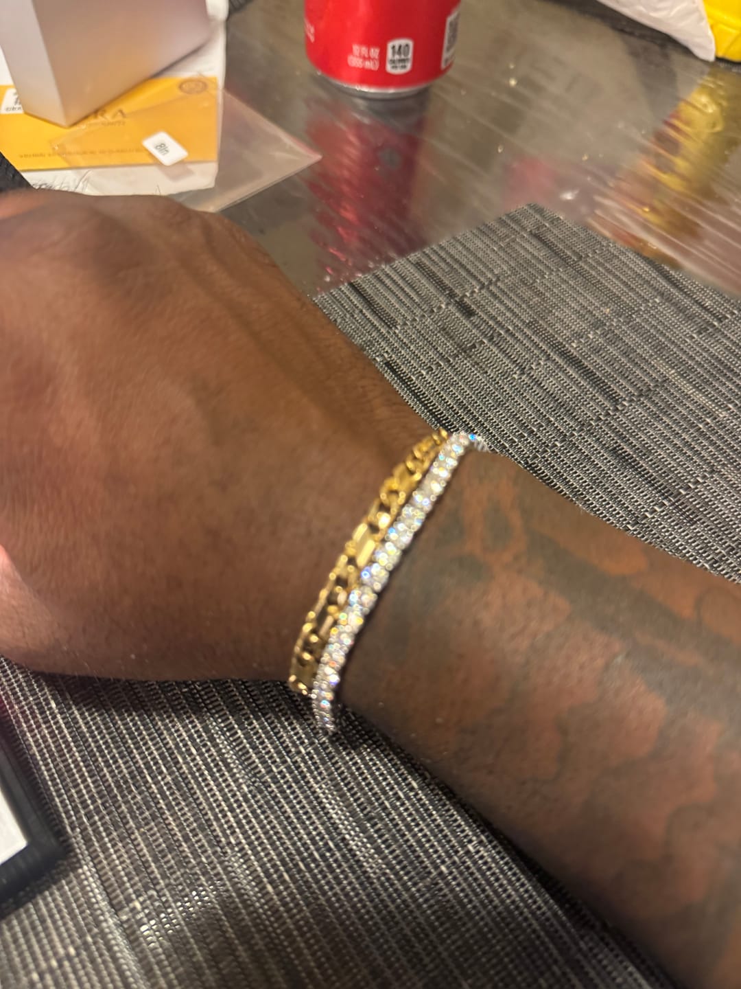 Customer photo review of 4MM Moissanite Tennis Bracelet