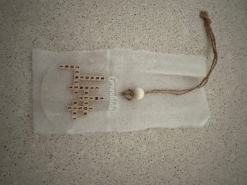 Customer photo review of Grandkids Crossword Puzzle Art Personalized Acrylic Ornament, Christmas Gift For Grandma, Gift For Mom