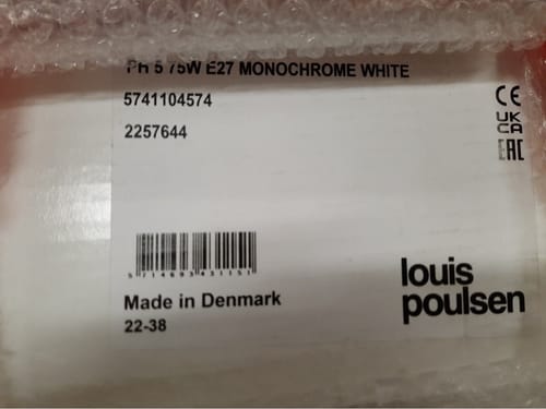 Customer photo of Louis Poulsen PH 5 Pendant Lamp installation.
