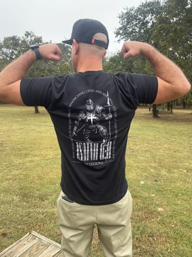 Customer photo review of ISAIAH 6:8 T-shirt