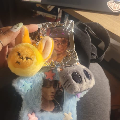 Customer photo review of TXT - FINDING MOA PPULBATU WEVERSE OFFLINE GIFT OFFICIAL MD FACE KEYRING