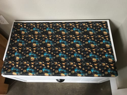 Customer photo review of Spooky Halloween Jack-O-Lantern Fabric