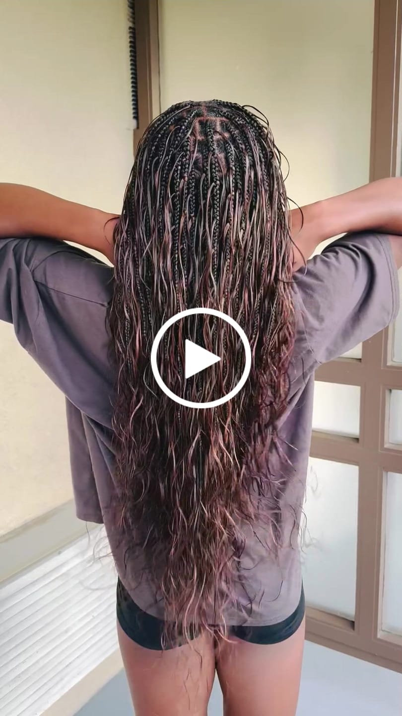 Customer video review of #4/#30 Mix Color Blend Body Wave Bulk Human Braiding Hair