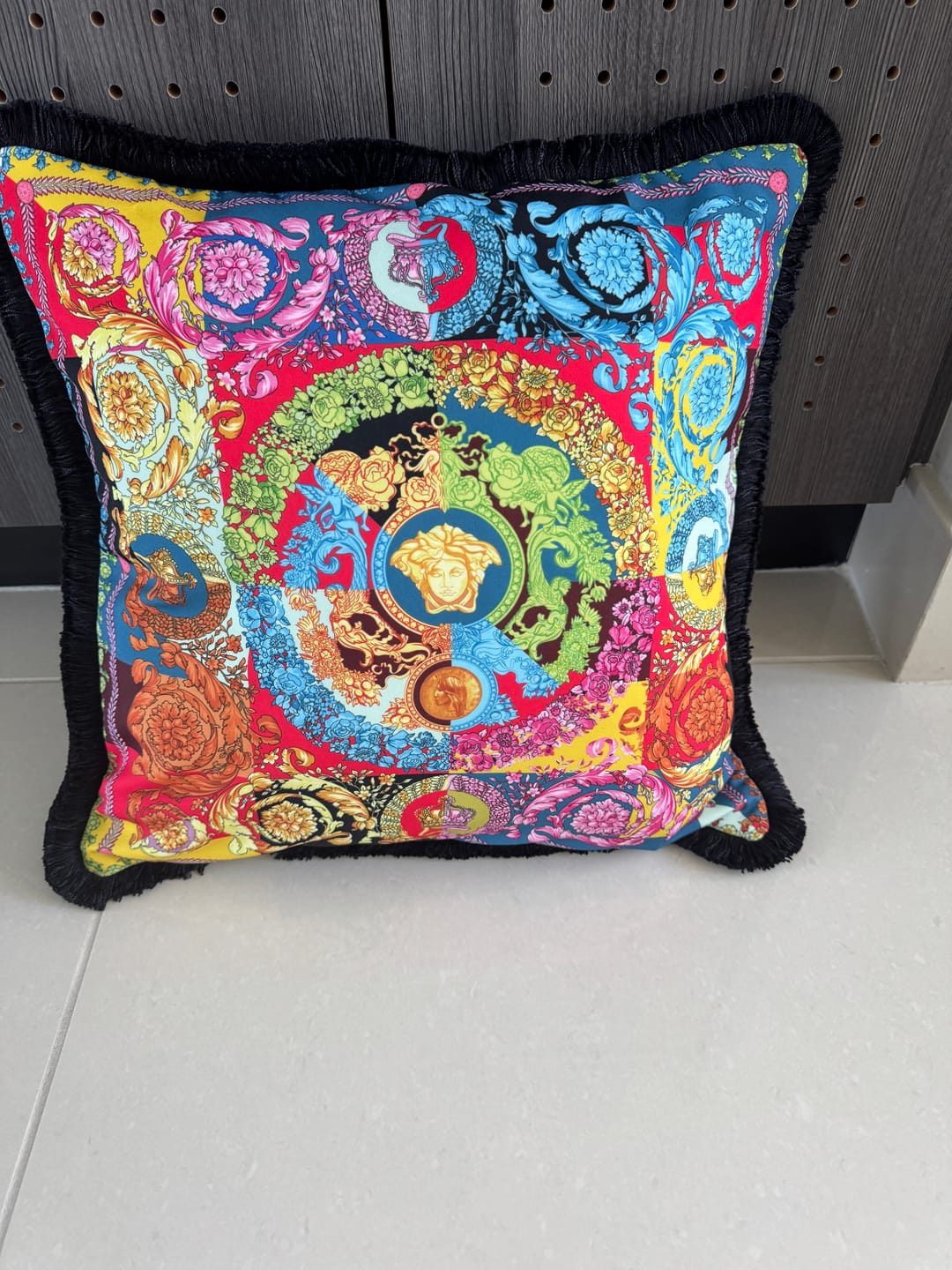 Customer photo review of Colorful Baroque Pattern Italian Fabric by Metre