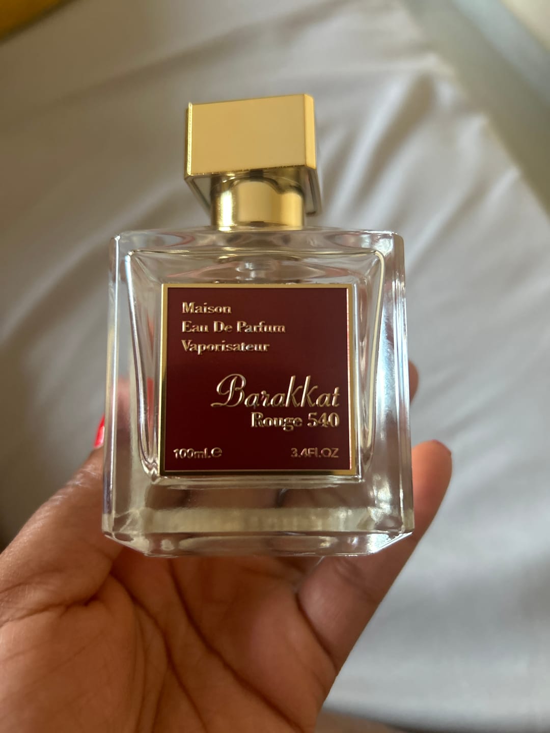 Customer photo review of Barakkat Rouge 540 EDP 100ml