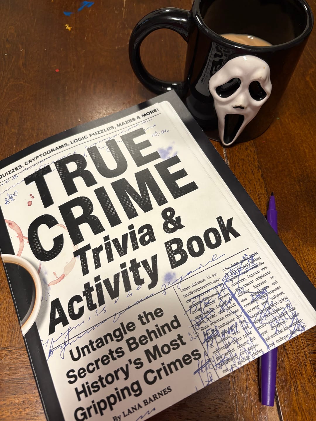 Customer photo review of Bi-monthly True Crime Book Box