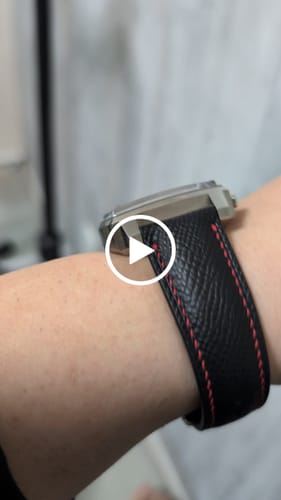 Customer video review of エプソムレザー 腕時計ベルト- ブラック