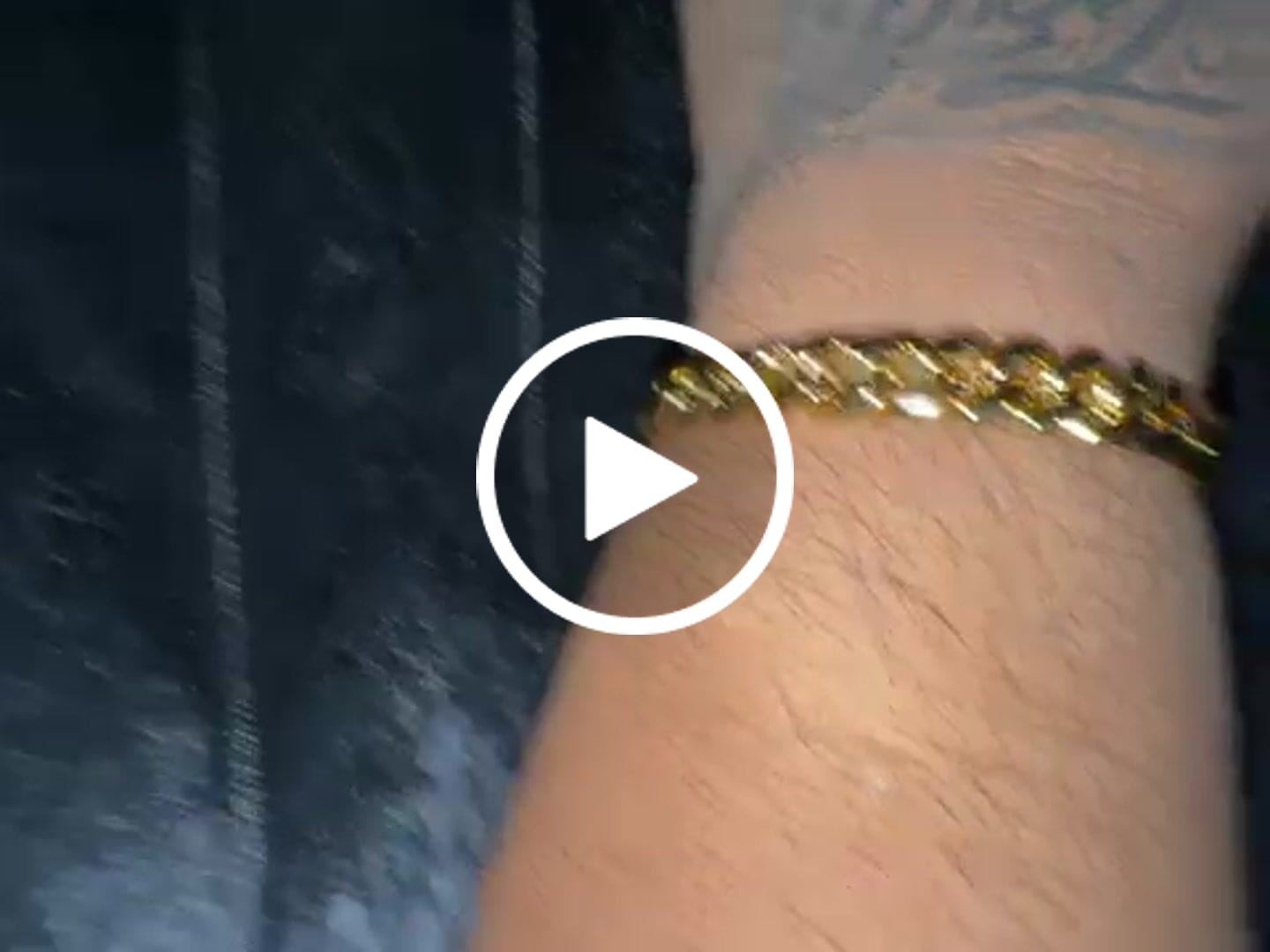 Customer video review of 10mm Cuban Moissanite Clasp Bracelet - 18K Vermeil - D Colour - VVS1
