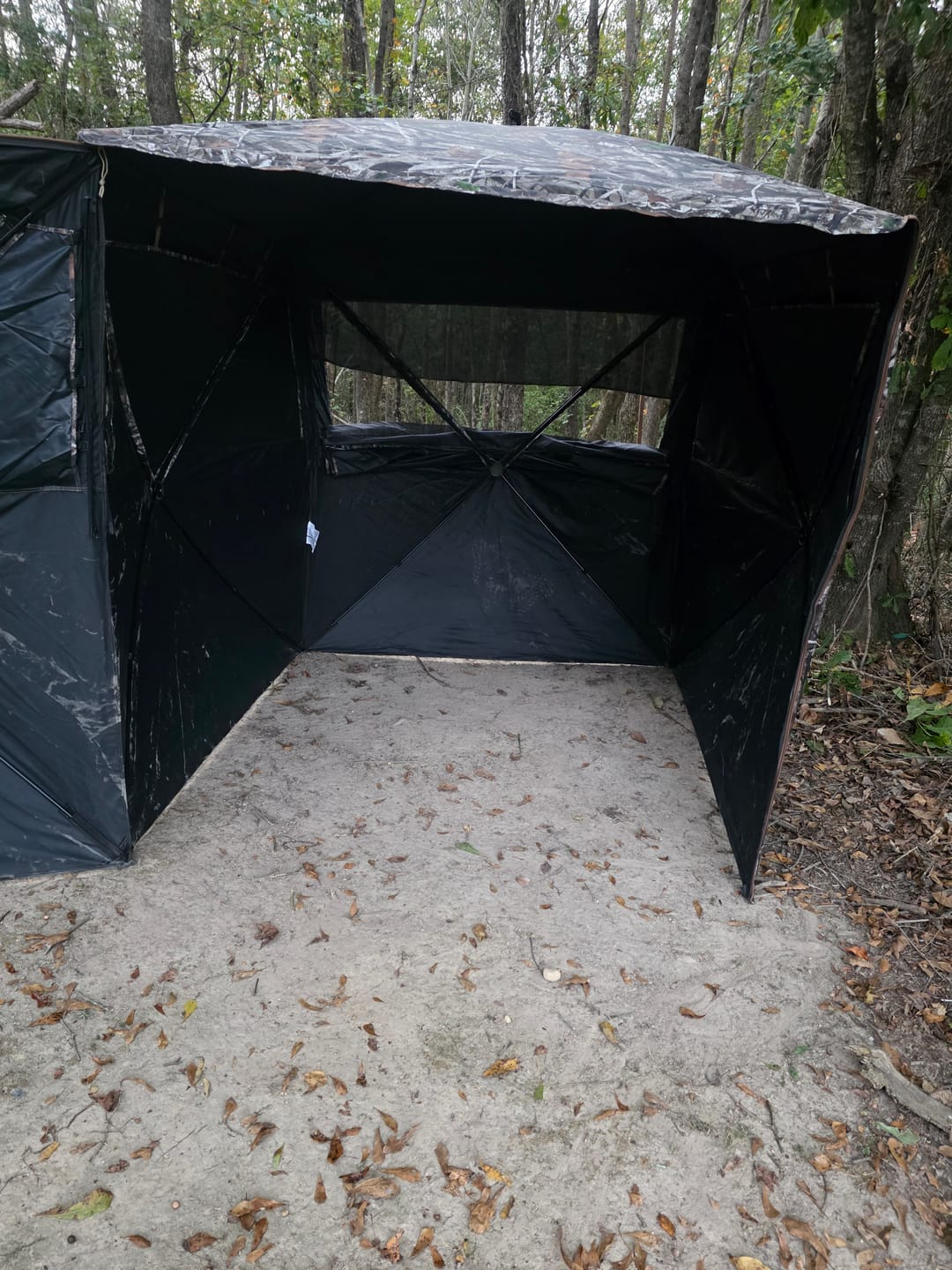 Customer photo review of OptiVue 360° Ultra-HD See-Through Hunting Blind with 90° Full-Access Door