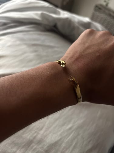 Customer photo review of Creation of Adam cuff