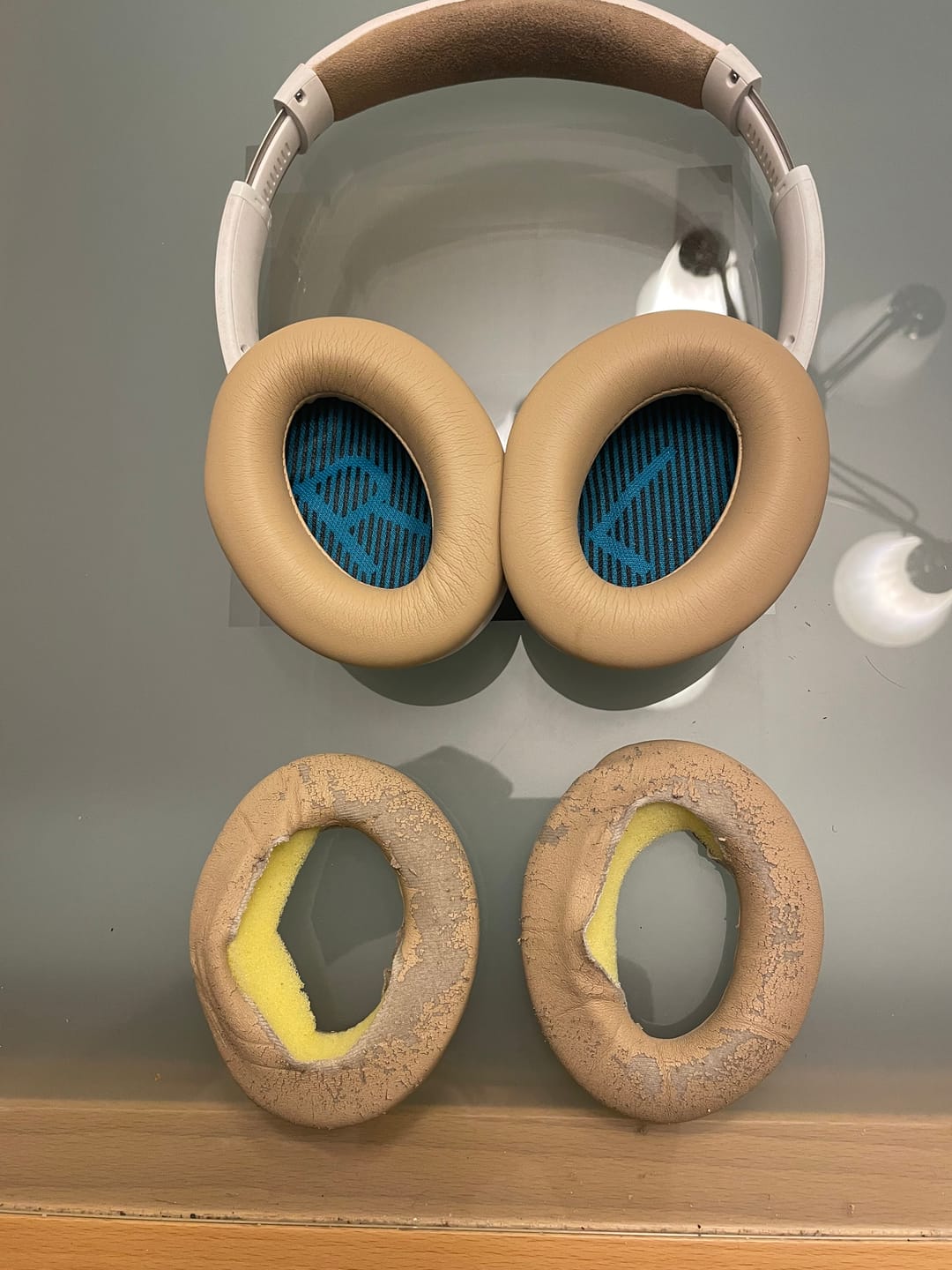 Customer photo review of Replacement Ear Pads For Bose QC25