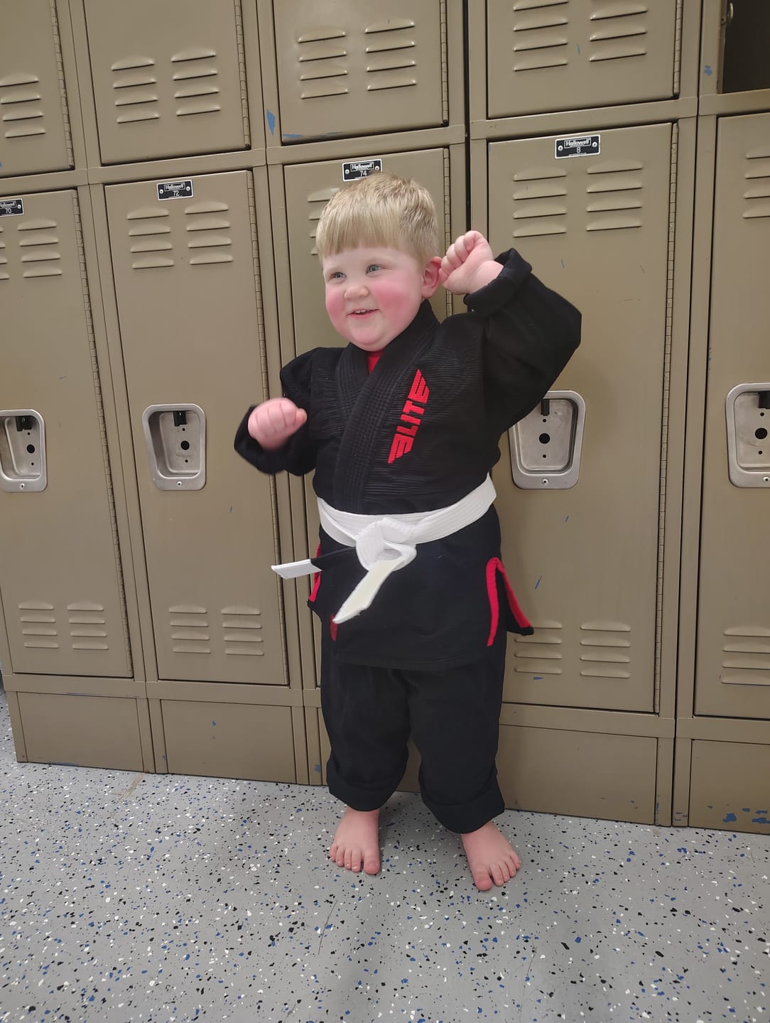 Customer photo review of Core Black Brazilian Jiu Jitsu Kids BJJ Gi