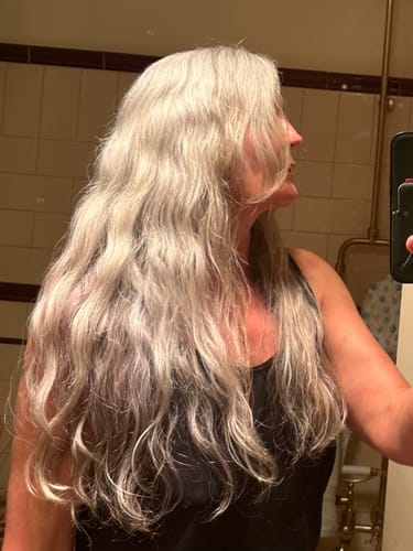 Customer photo review of Argan Oil Anti Frizz Conditioner Bar