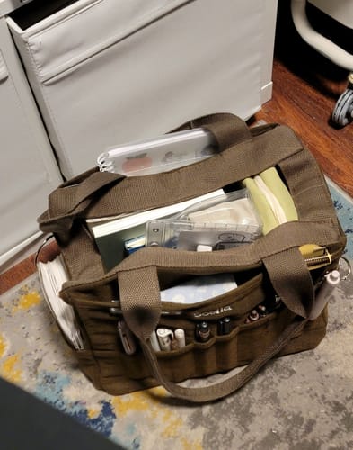 Customer photo review of Soolla® Studio Bag, Coffee Bean