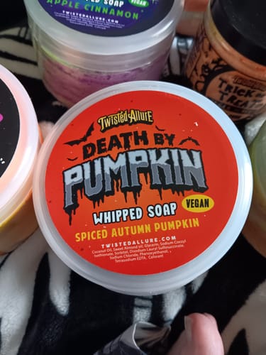 Customer photo review of Death by Pumpkin Whipped Soap