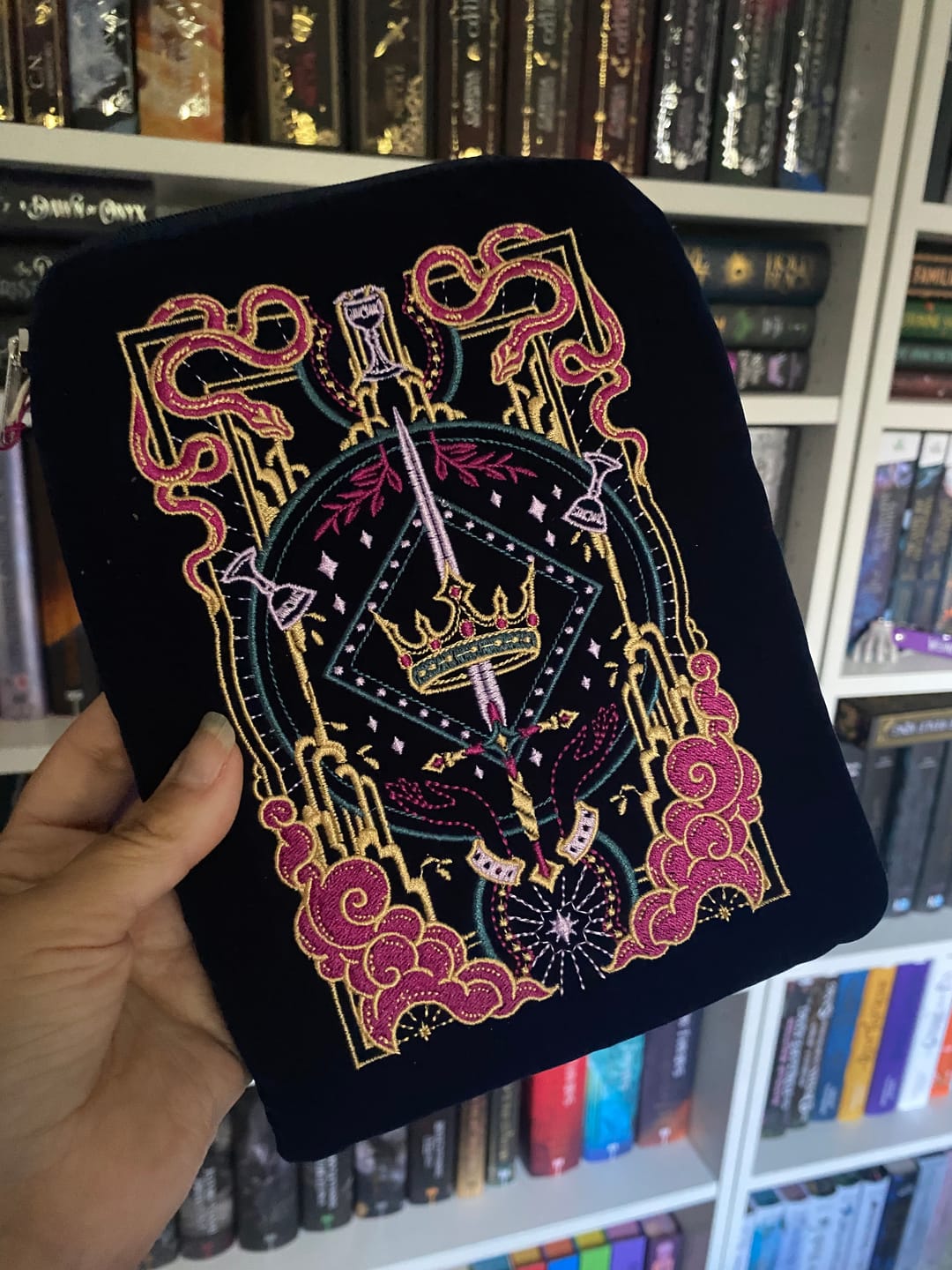 Customer photo review of Serpents & Swords E-Reader Sleeve - Blue