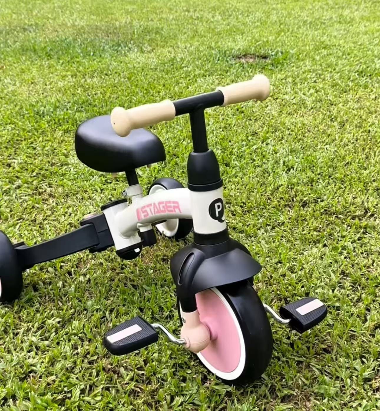 Customer photo review of Stager 3-in-1 Kids Trike – Push, Pedal & Balance Bike (Ages 2–6)
