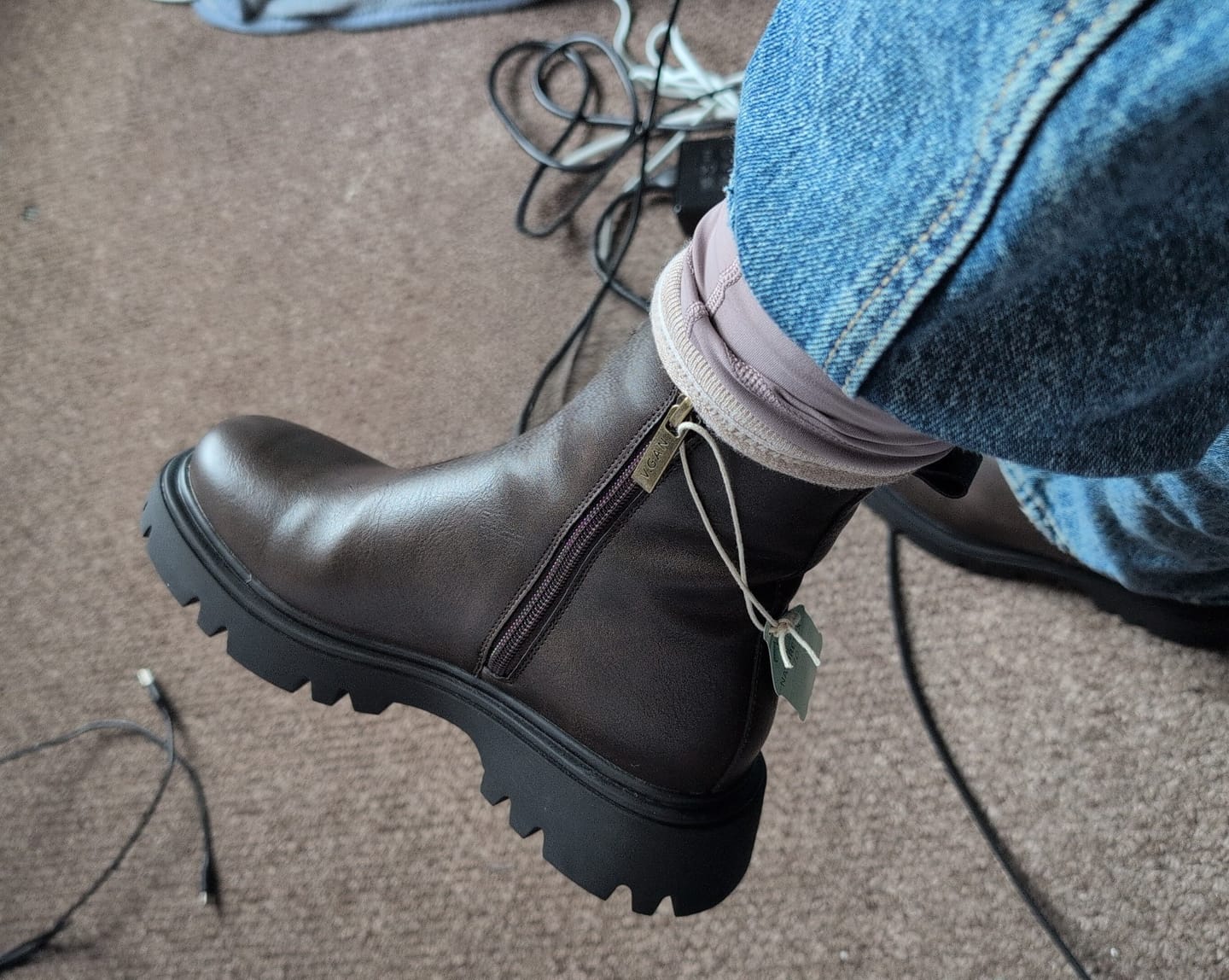 Customer photo review of Cameo Ankle Boots