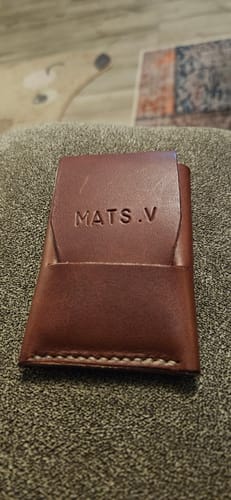 Customer photo review of Slimmad plånbok i äkta läder