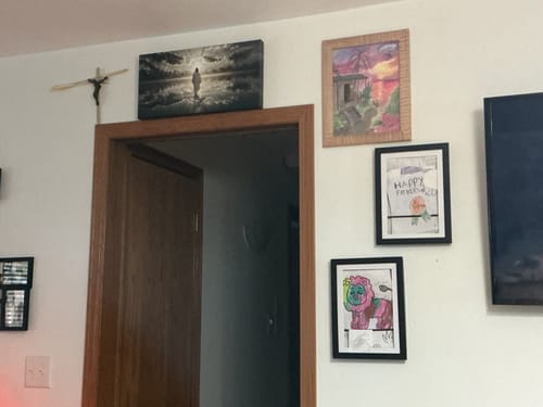 Customer photo review of Walking on Water - Faith Wall Art III