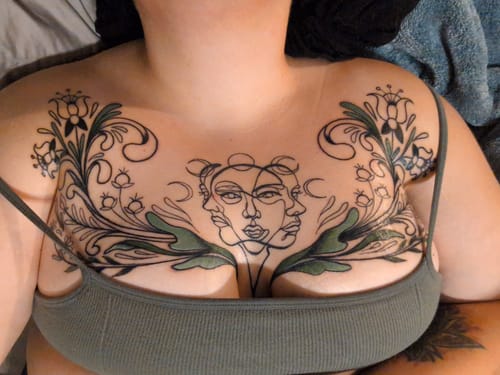 Customer photo review of Painless Tattoo Numbing Cream