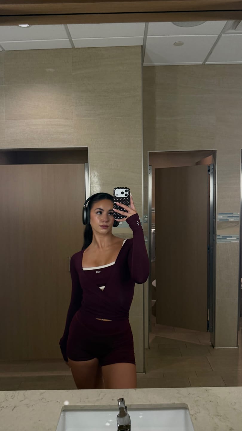 Customer photo review of The Ballet Wrap / Black-Cherry