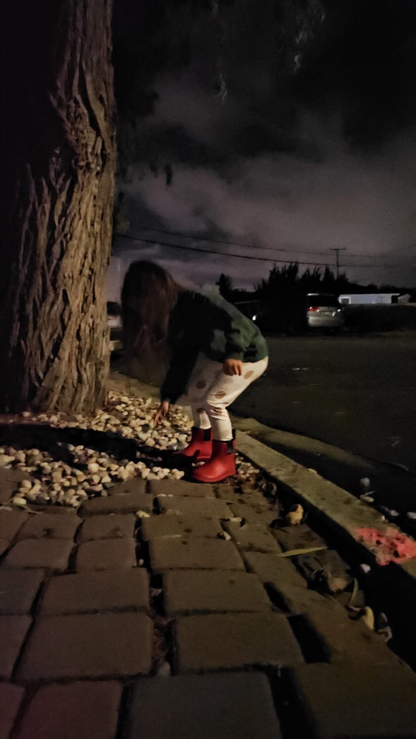 Customer photo review of Red Ankle Natural Rubber Rain Boots