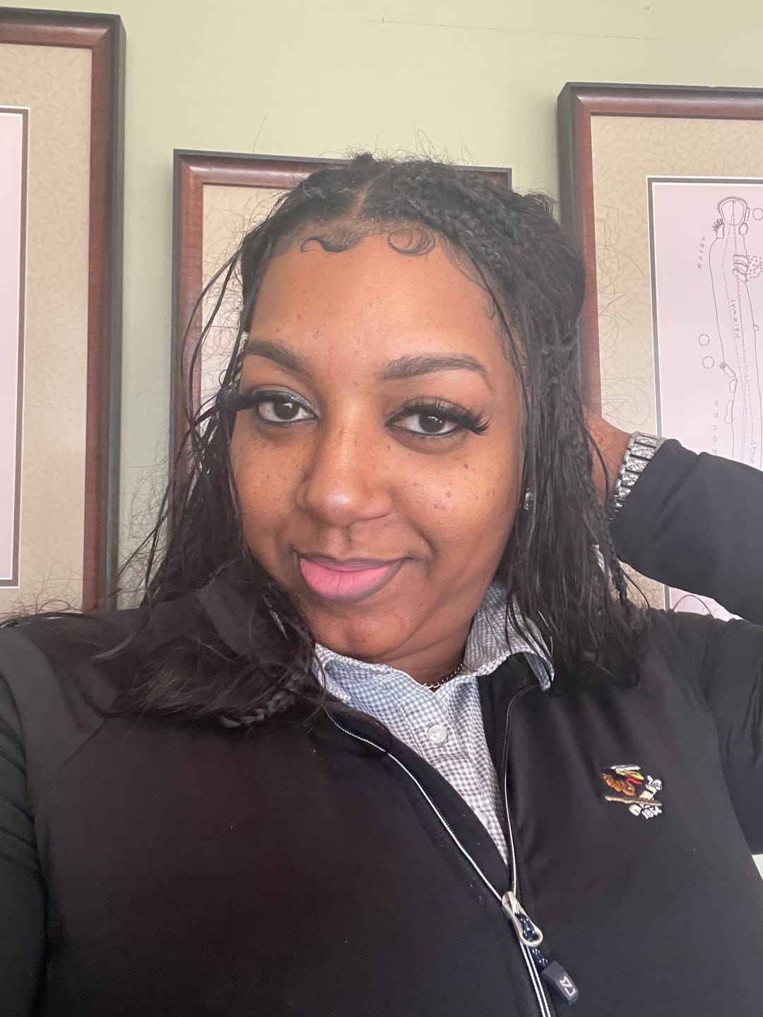 Customer photo review of Half Braids Half Sew-In Combo Deal Body Wave Natural Color