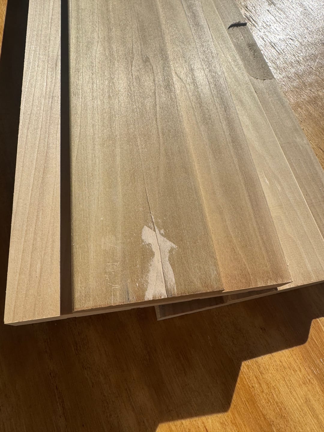 Customer photo review of Interior Jamb Set for Single Door (Stain Grade Poplar)