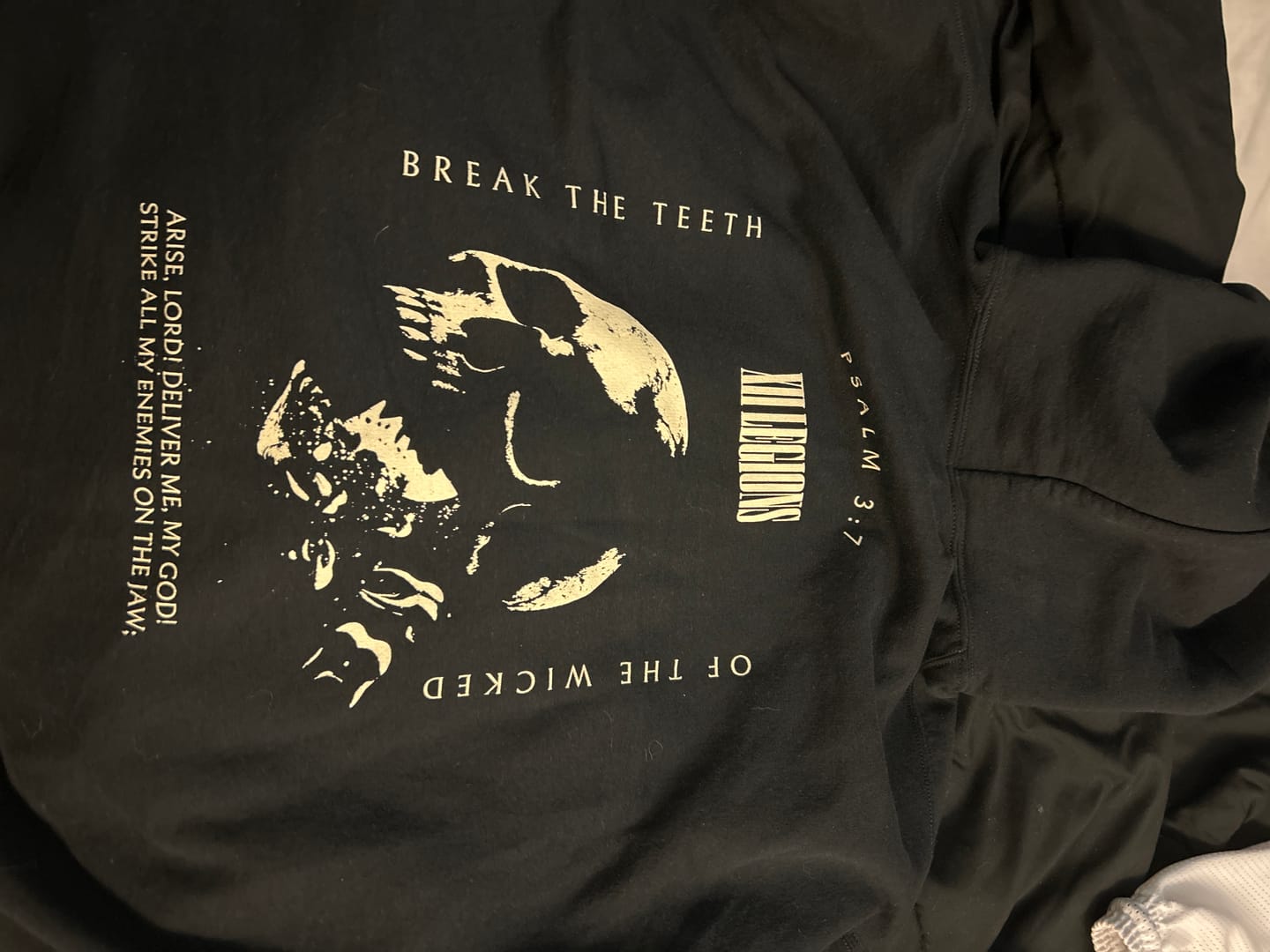 Customer photo review of PSALM 3:7 Hoodie