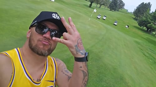 Customer photo review of LVCO "Jet Black" A-Frame Snapback