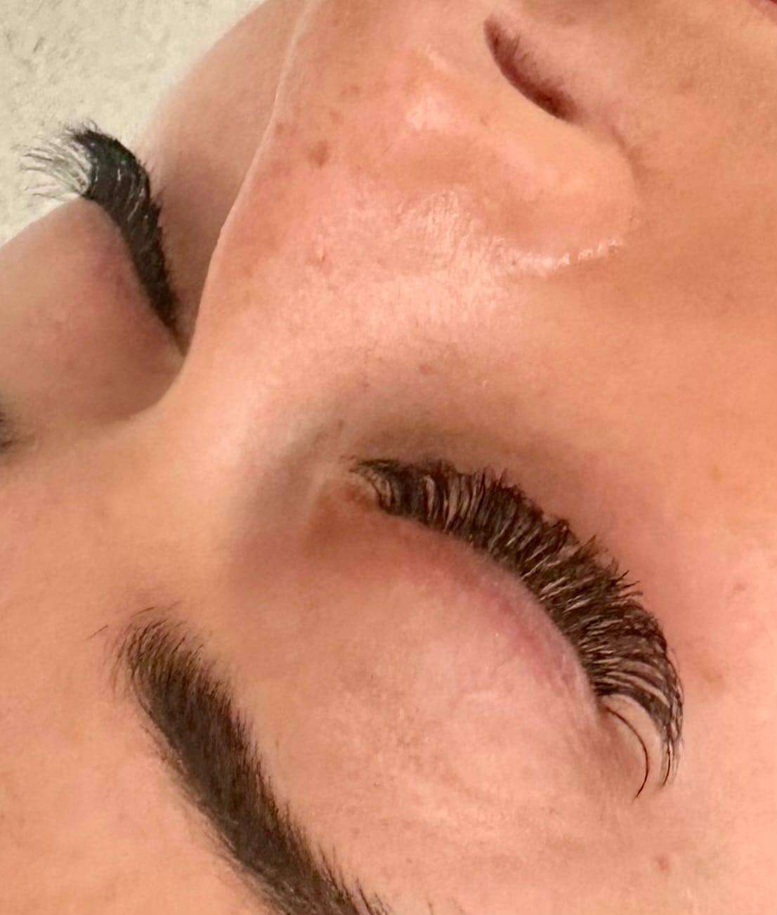 Customer photo review of Dark Volume Lashes