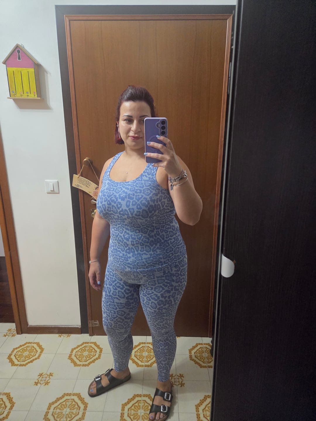 Customer photo review of Leggings Push Up Wild Essence BambùFIR Blu Sugar