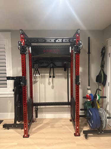 Customer photo review of ANUBIS™-2.0 Elite Half Rack Functional Trainer With Dual Weight Stacks