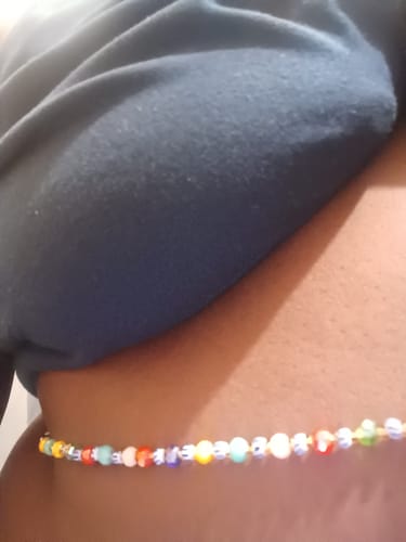 Customer photo review of Restore Tie On  Waist Beads