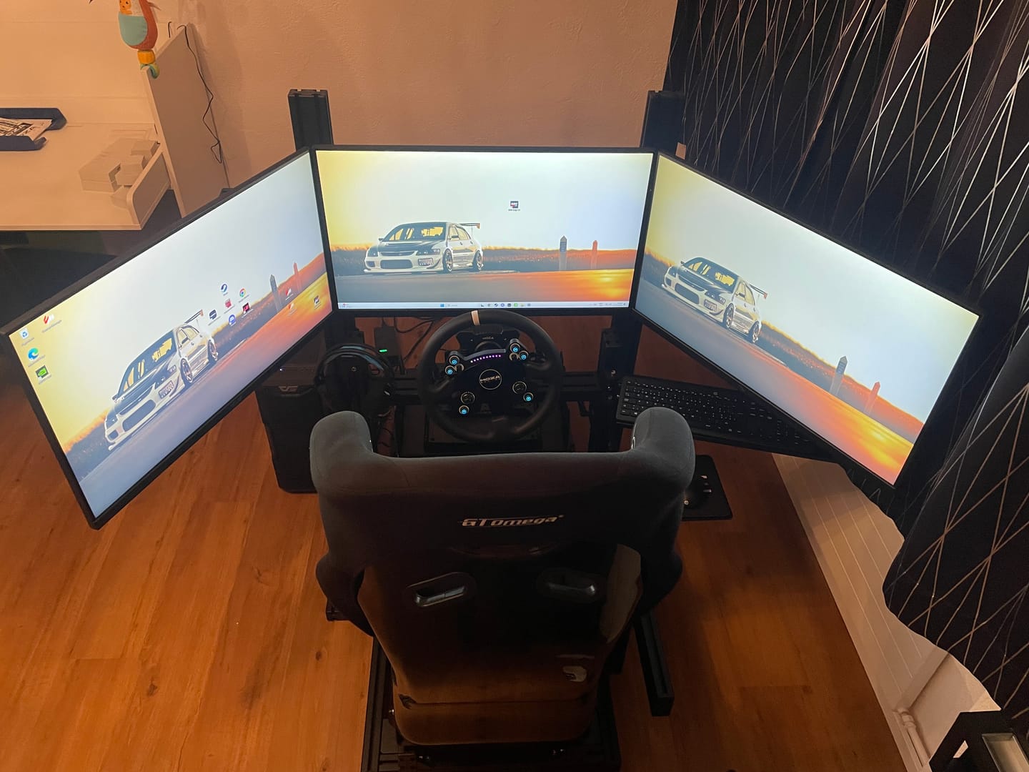 Customer photo review of Simulator Monitor Stand