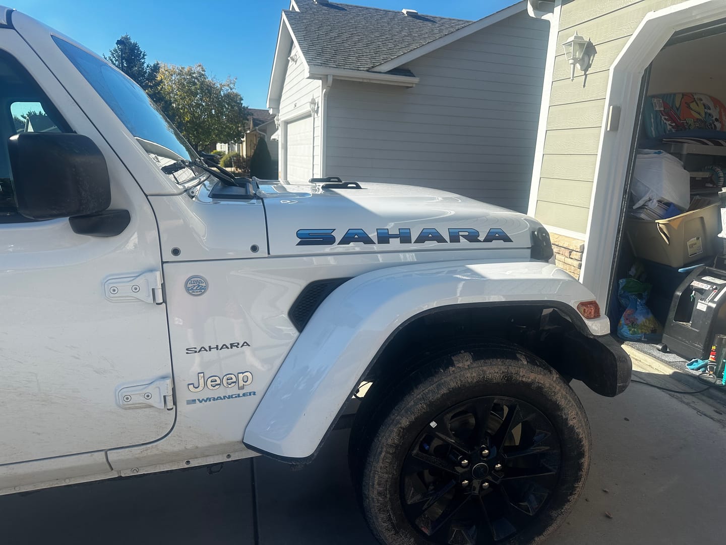 Customer photo review of Custom Hood Lettering | Inspired by J6 Honcho Edition (Four-Blue Stripe Series), Set of 2