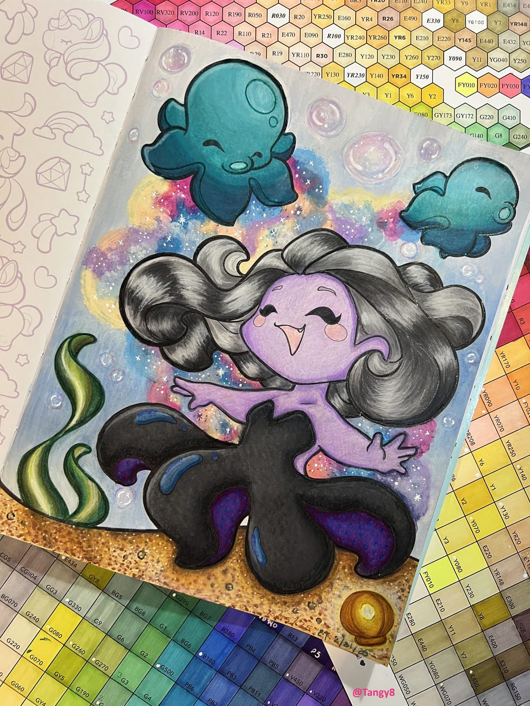 Customer photo review of Ohuhu Water-Based Glitter Metallic Marker Pens, 12 Shimmer Colors