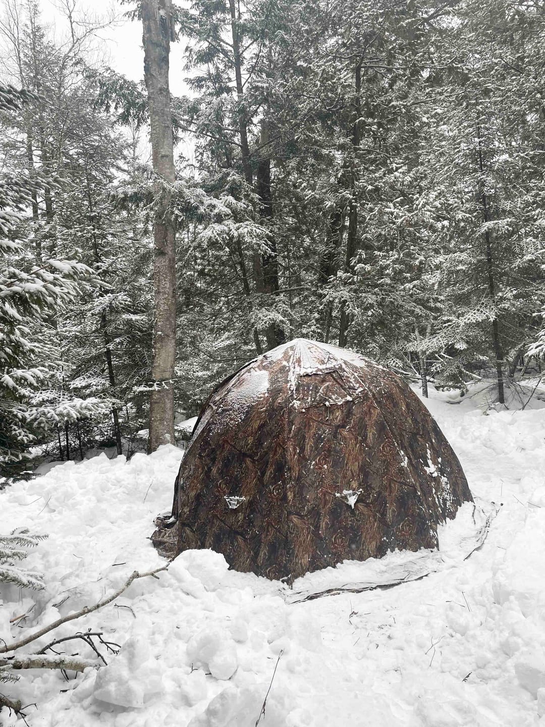 Customer photo review of RBM UP-2 - All-Seasons Double Layer Hot Tent for 2-4 person