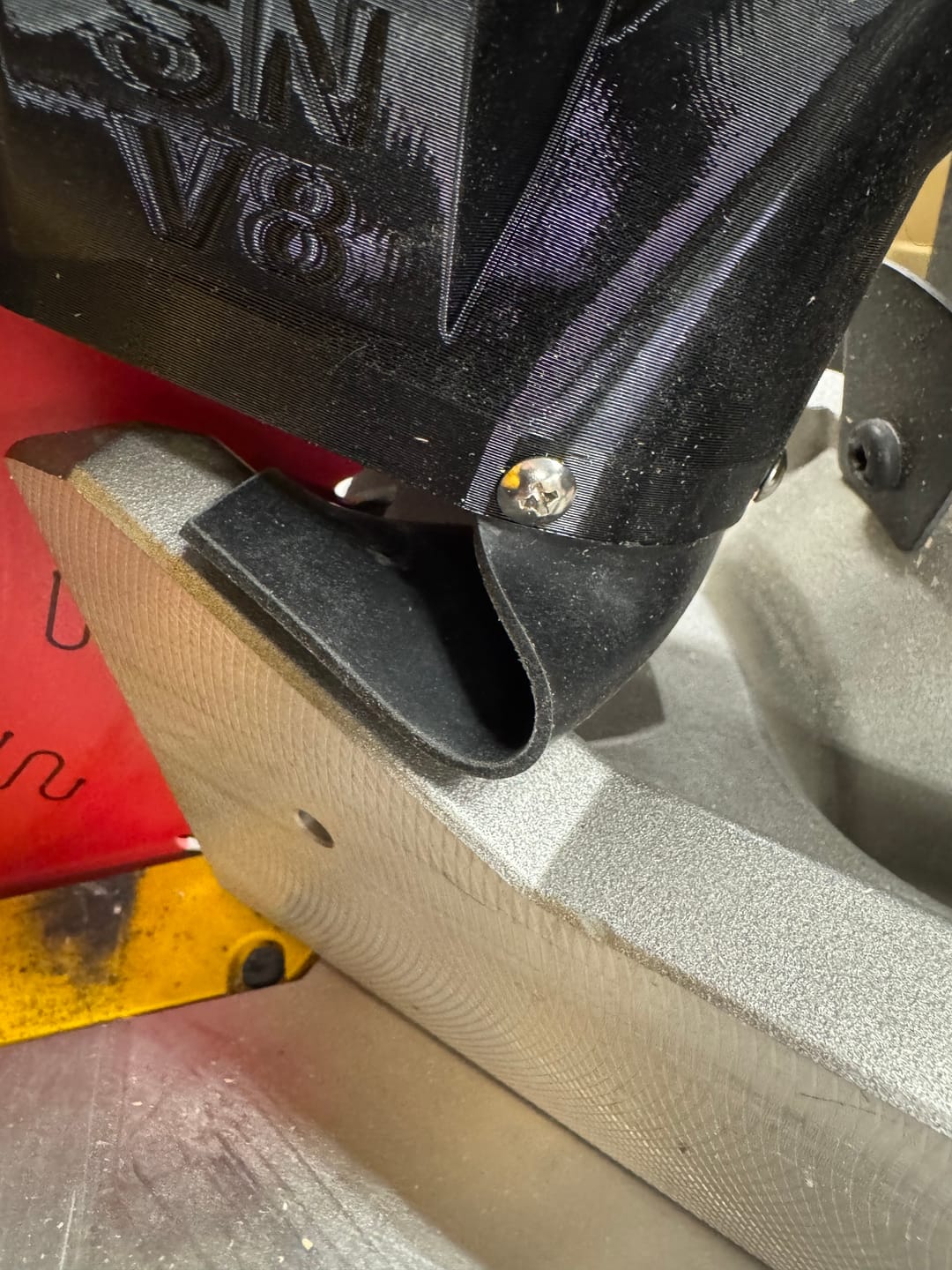 Customer photo review of Dewalt DW715/716 12" Non-Sliding Miter Saw Dust Collection