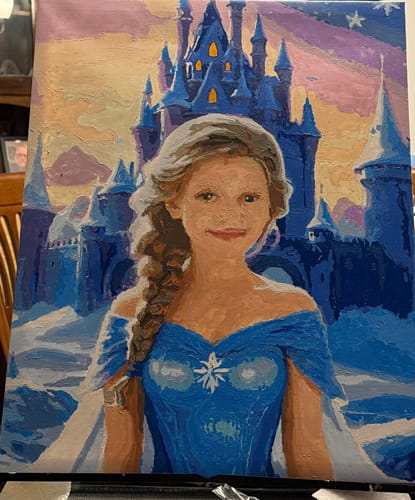 Customer photo review of Winter's Magic - Paint by Numbers Kit