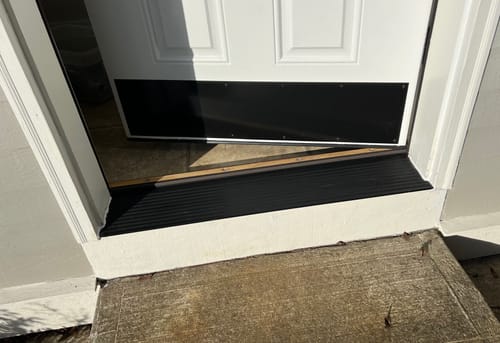 Customer photo review of 36" x 8" Inswing Threshold