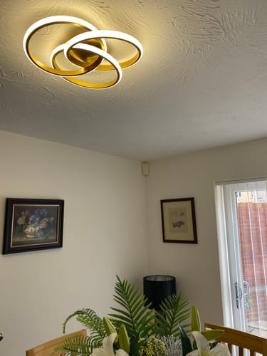 Customer photo review of LED Twist Ceiling Light with Knot Design