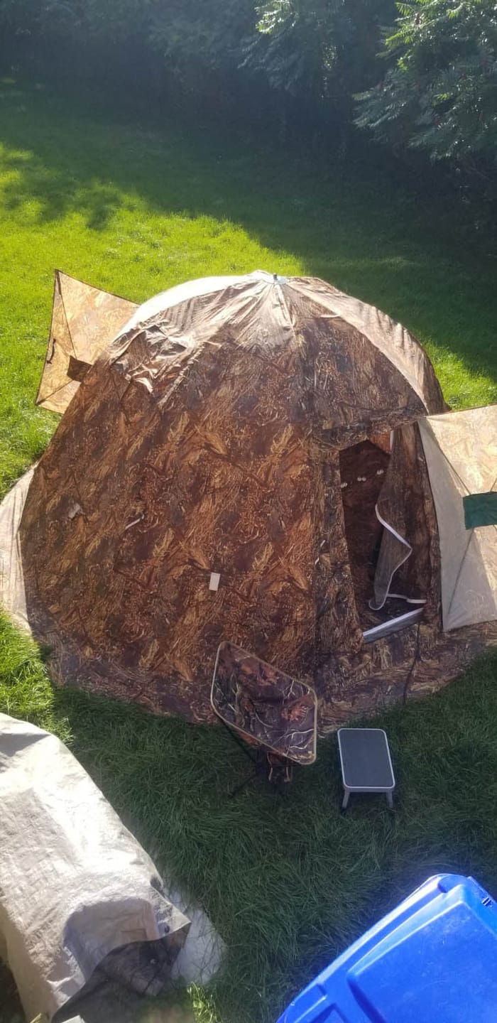 Customer photo review of RBM UP-2 - All-Seasons Double Layer Hot Tent for 2-4 person