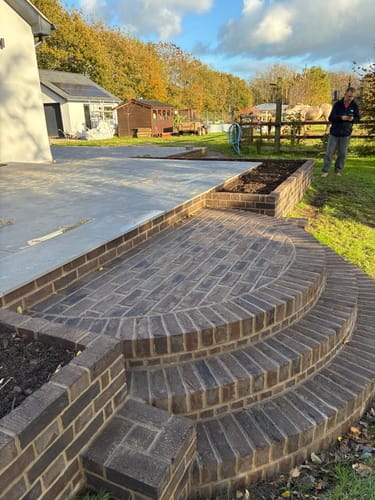 Customer photo review of Himalayan - Black Porcelain Paving Tiles - 900 x 600 x 20mm