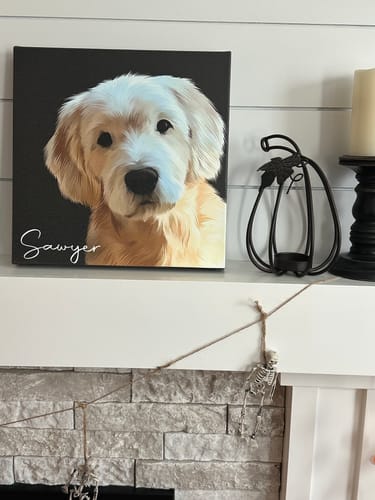 Customer photo review of Pet Art Canvas Wrap